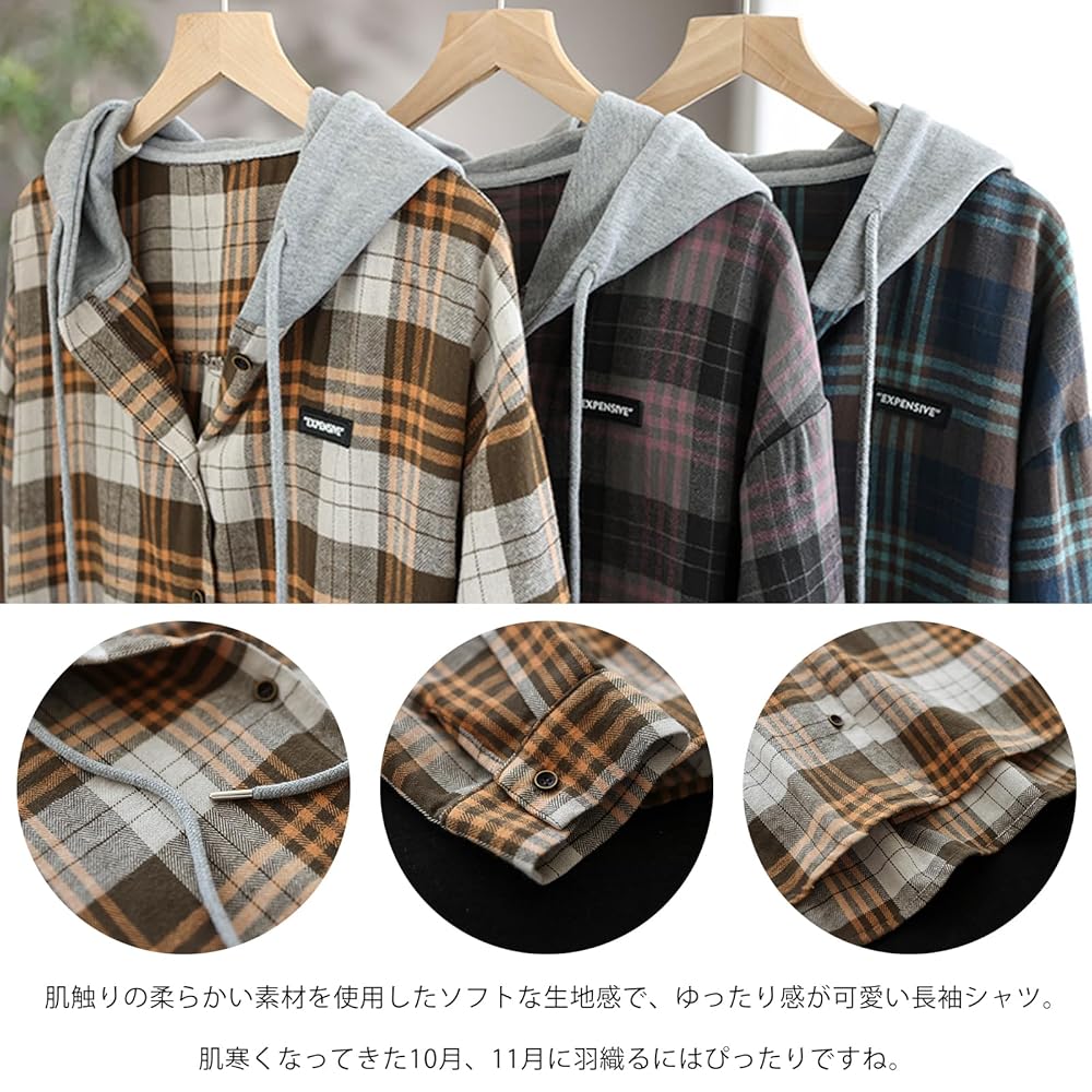 Amazon.co.jp: [WoauNuiHll] パーカー レディース 長袖 フード